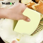 Скребок WALFOS для теста, ровный мастерок для торта, инструмент для выпечки, скребок для теста, Кухонное масло нож для теста, резак высокого качества