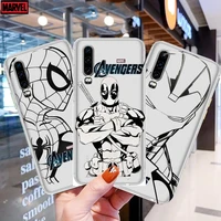 marvels cool hero anime phone case for huawei p50 p40 p30 p20 p10 p9 p8 lite e pro plus etui coque painting hoesjes comic