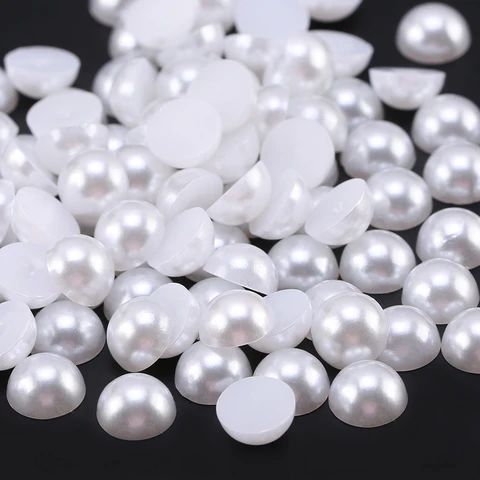QIAO Полужемчуг из АБС-пластика, смешанные цвета, разные размеры