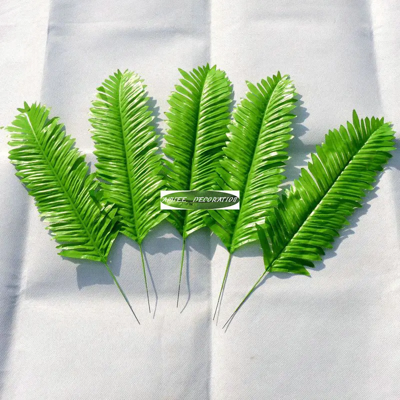 

Christmas 20pcs Artificial Palm Fern Leave Artificial Plant Branch Tropical Wedding Home Decoration Green