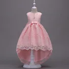 Элегантные платья подружки невесты для девочек, детское бальное платье на свадьбу, вечеринку, платье принцессы с цветами для девочек 3, 6, 9, 12, 15 лет, одежда