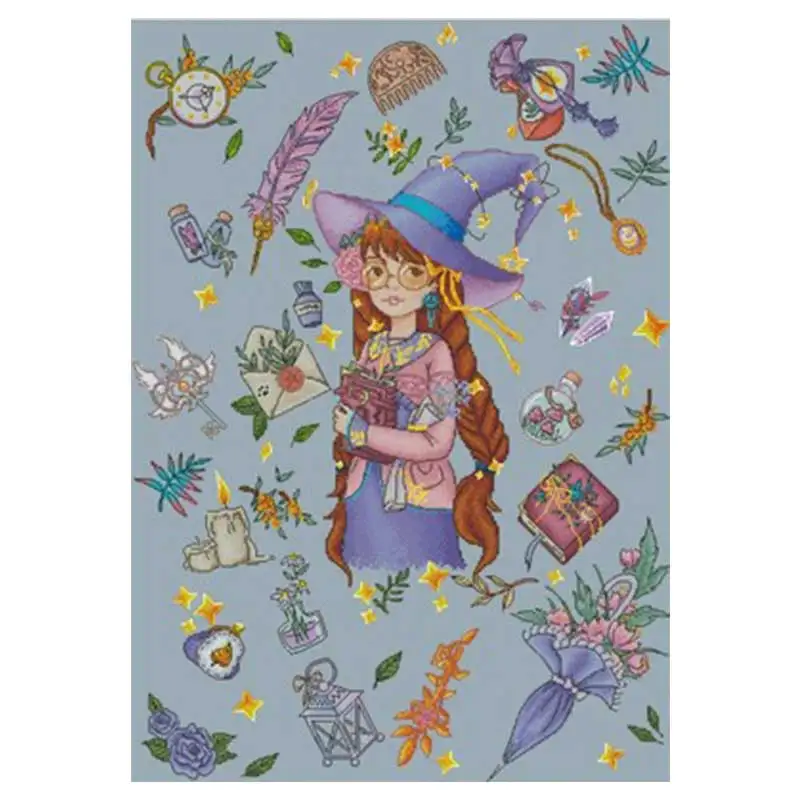 

Magic girl patterns counted 11CT 14CT DIY Cross Stitch Sets Cross-stitch Kits Embroidery Needlework