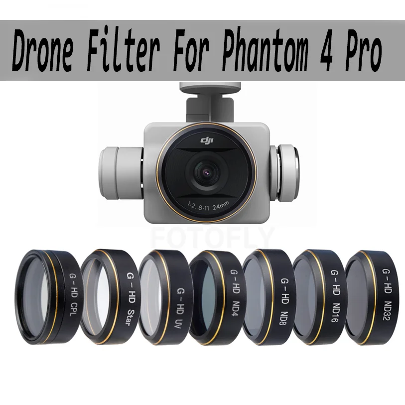 

Для Phantom 4 Pro фильтр для дрона ND 4 8 16 32 фильтры нейтральной плотности для DJI Phantom 4 Pro/Расширенные аксессуары для камеры Gimbal