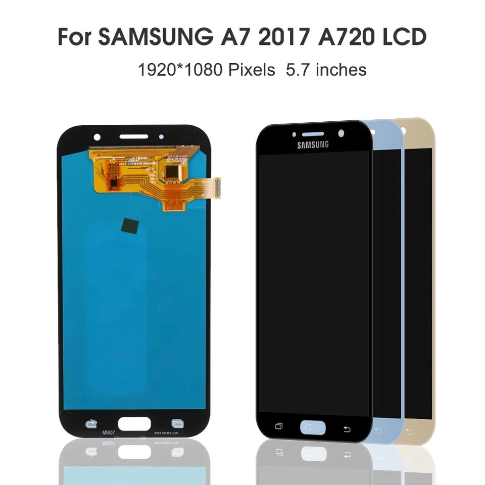 

OLED LCD Display For Samsung Galaxy A7 2017 A720 A720F A720M Touch Screen Assembly