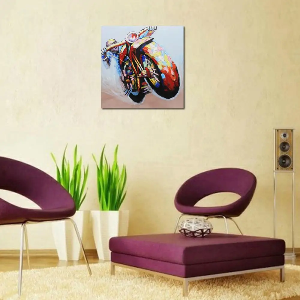 Картина масляная вручную на холсте для гостиной|Рисование и каллиграфия| |