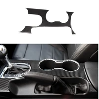 real carbon fiber gear shift box panel cover trim for ford mustang 2015 2020 lhd rhd