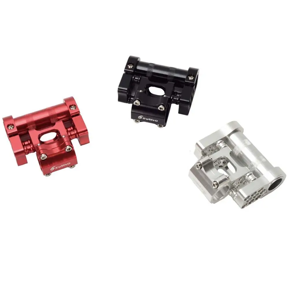 

Adjustable Double Handle Stem 25.4 Refitted CNC Aluminum Alloy Handle Stand 53-71mm Bicycle Spare Parts