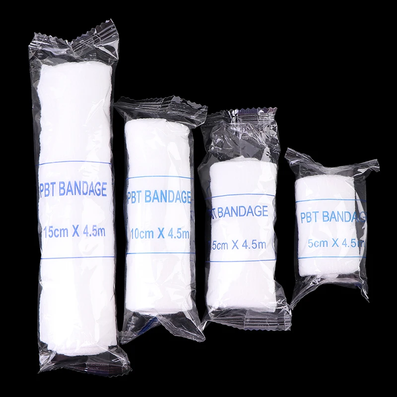 4Rolls Cotton Elastic Bandage First Aid Medical Nursing Emergency Care Bandage