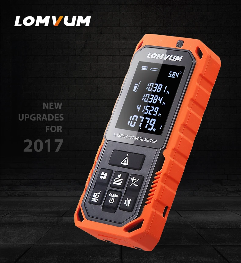 LOMVUM Новое поступление 100 м LD дальномеры цифровой перезаряжаемый аккумулятор автоматический лазерный измеритель расстояния измерительные приборы