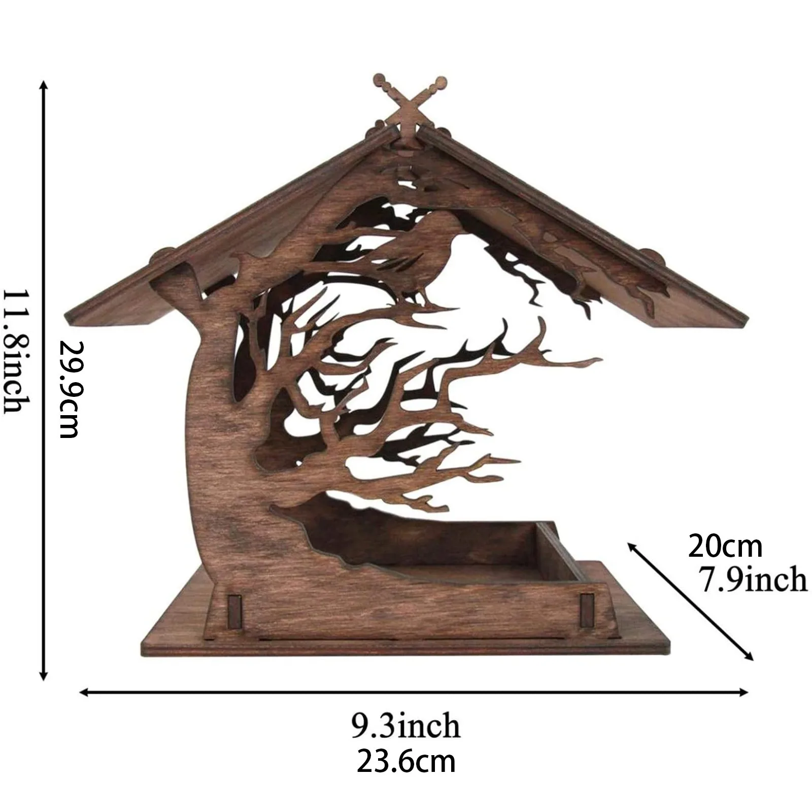 

Bird Feeder Hanging For Garden Yard Decoration Shaped With Roof Outside Garden Feeder Accessoires Hummingbird Feeder