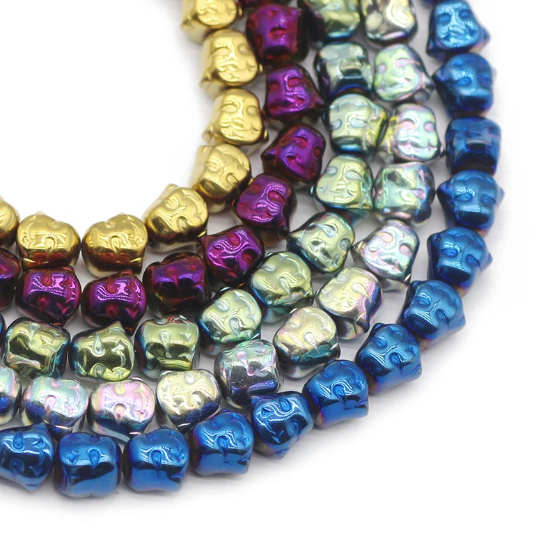 Maitreya Будда розово-красный, зеленый, фотоэлемент, гематит, свободные бусины, аксессуары для браслетов 8 мм 20 шт.