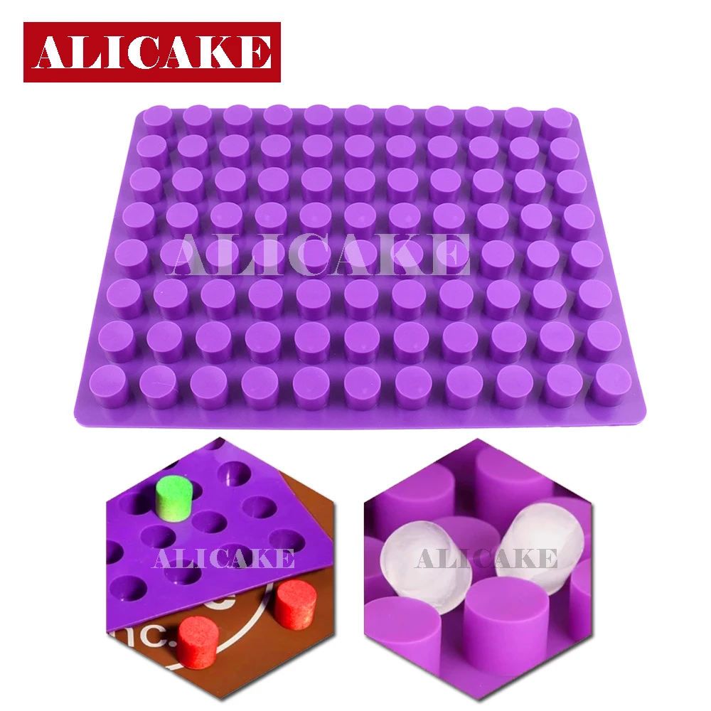 88 полостей мини круглые формы для выпечки сыра шоколада силиконовые