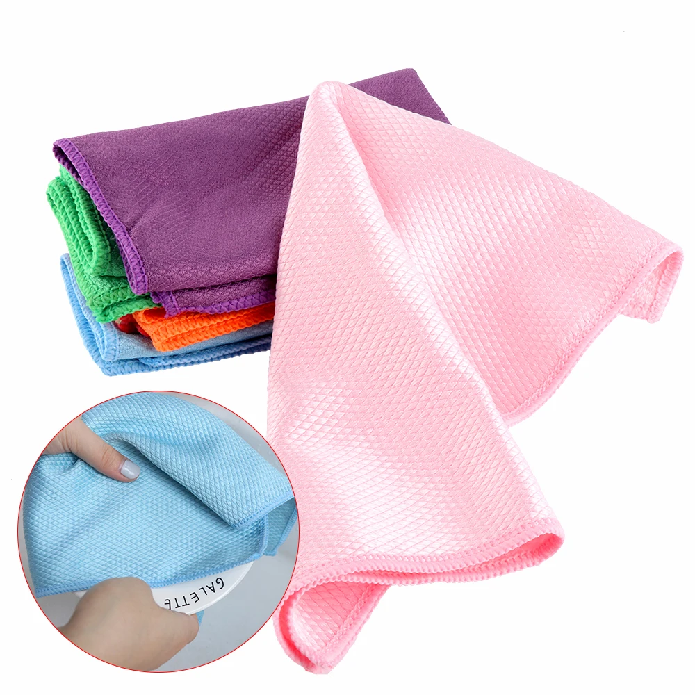 Бытовая стеклянная ткань для чистки окон абсорбент кухни тряпочка мытья посуды