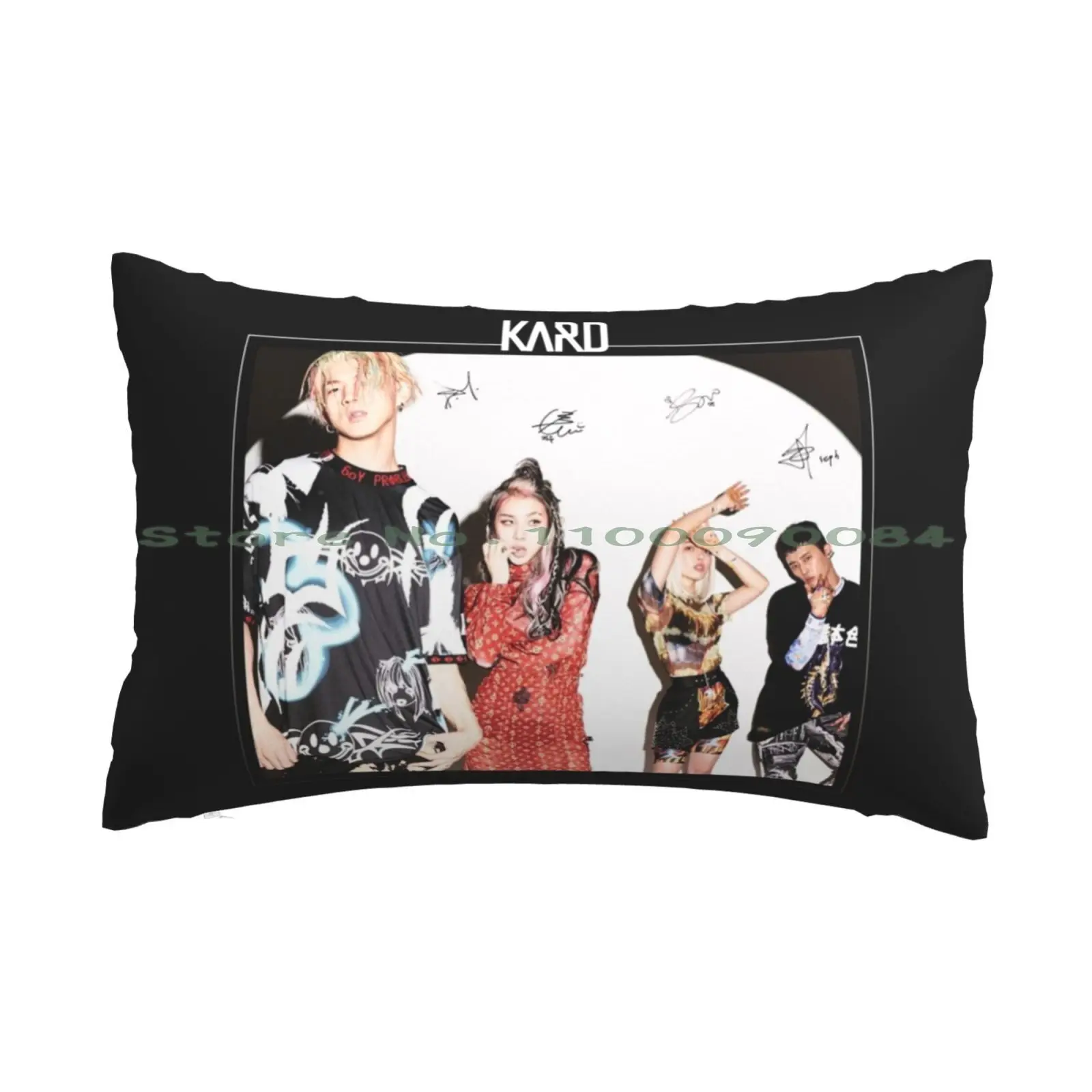 Кард? ?-Gunshot : Group (с печатными автографами) #1 Подушка Чехол 20x30 50*75 диван Ворон для