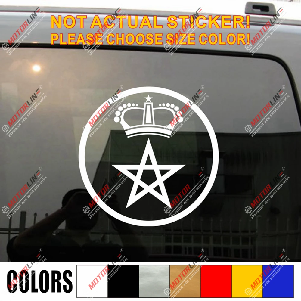 Марокканская воздушная сила круглая наклейка автомобильная виниловая