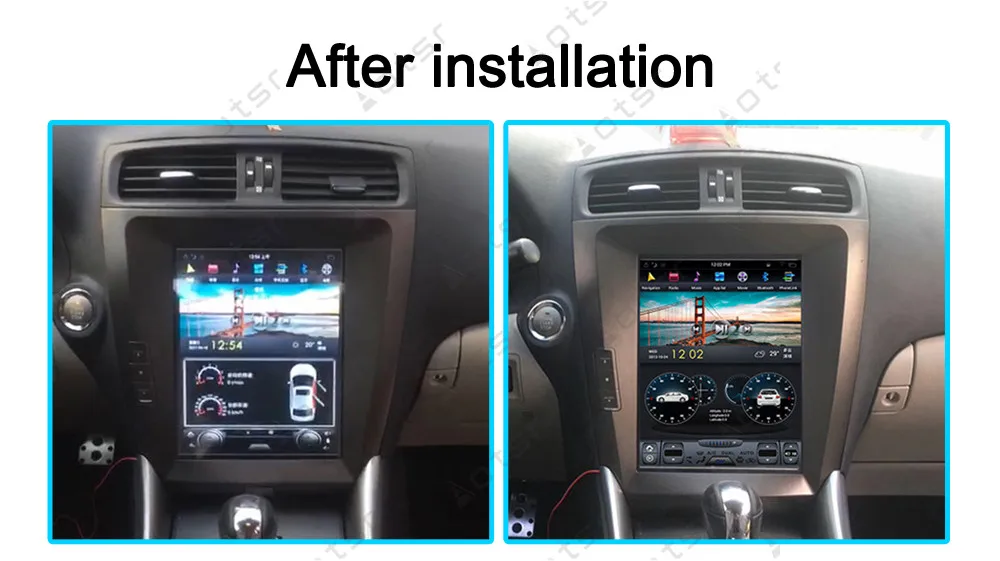 AOTSR Android 8 1 Тесла стиль Wifi HD Автомобильный GPS-навигатор плеер для LEXUS IS200 IS250 IS300 IS350