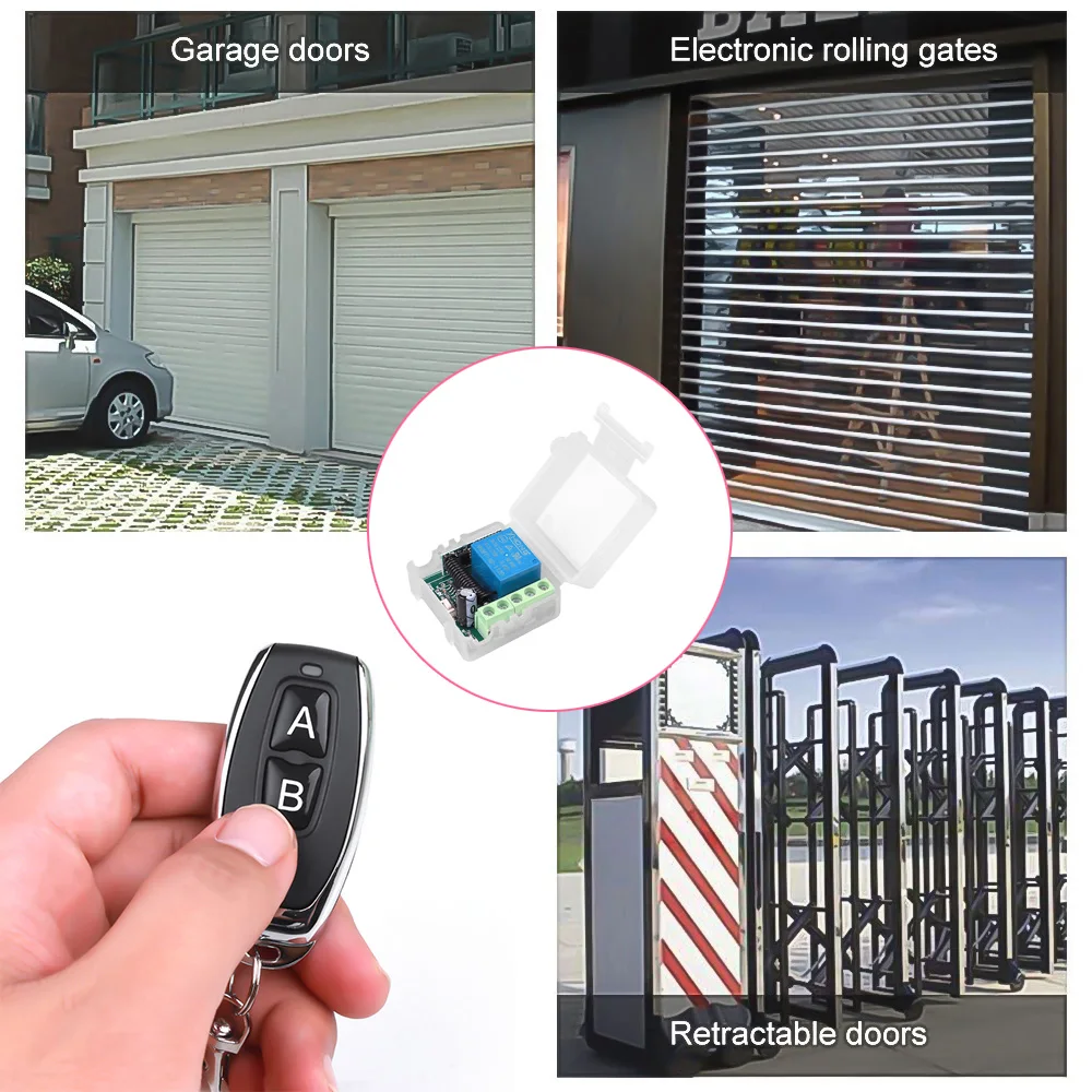 1 канал беспроводной Радиочастотный пульт дистанционного управления 12 В