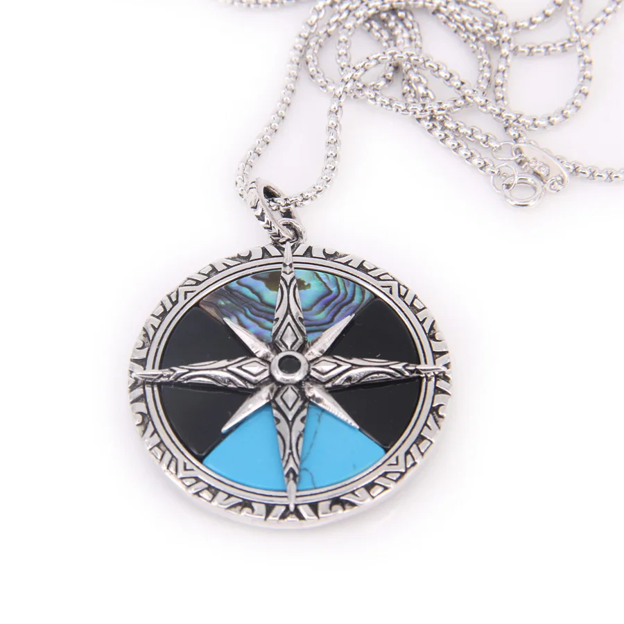 Томас кулон &quotКомпас большой&quot ожерелье Rebel Heart Стиль ювелирное изделие подарок