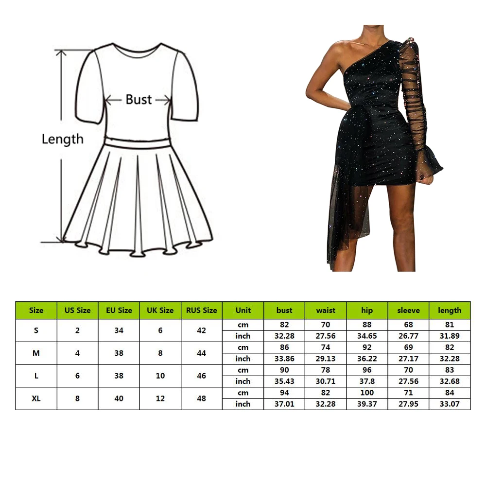 Новое поступление сексуальное блестящее платье на одно плечо прозрачное