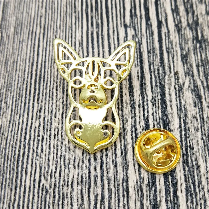 Прямая поставка модные милые броши и булавки для чихуахуа булавка воротника