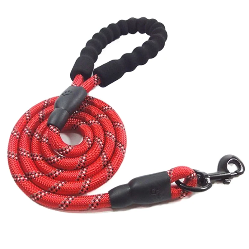 Товары для домашних животных поводок маленьких и больших собак Светоотражающий