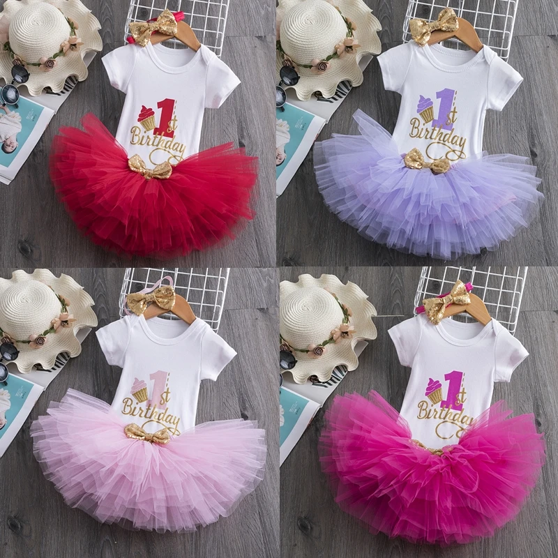 Детское платье с длинным рукавом на первый день рождения|Платья| |