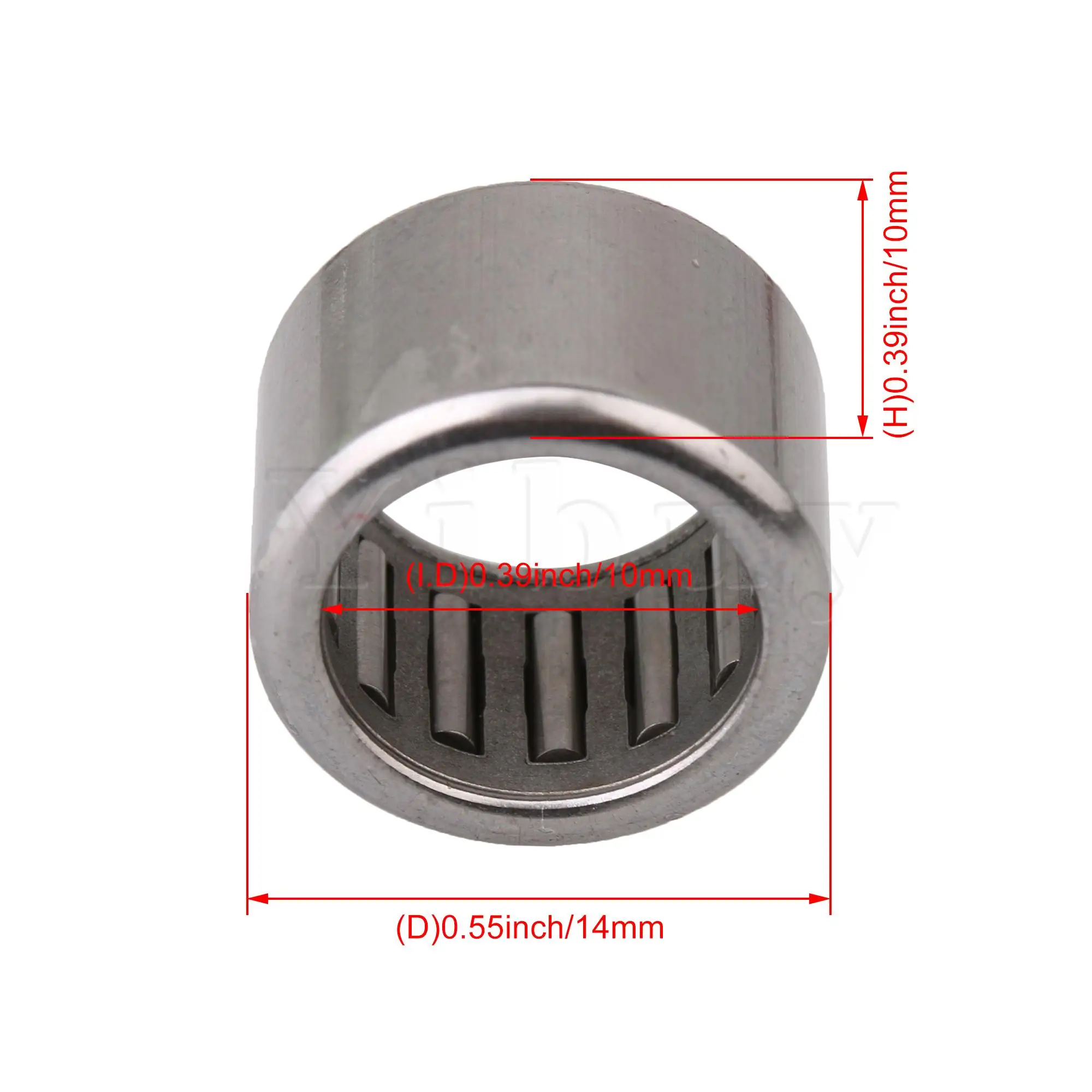 

10x Drawn Cup Miniature Roller Bearing HK1010 Bearing Steel 10x14x10mm