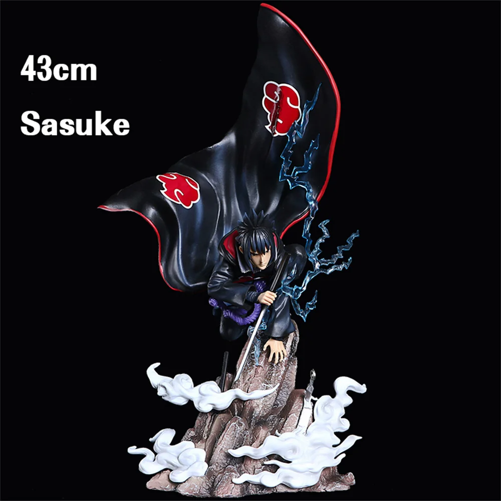 

36cm Uzumaki Uchiha Sasuke Naruto Shippuden GK PVC Statue Action Anime Figure Model Collection Kids Toys