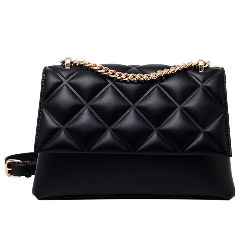

Lattice Square Crossbody bag 2020 Fashion New High quality PU Leather Women's Designer Handbag Chain Shoulder Messenger Bag