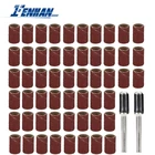 Набор аксессуаров для вращающихся инструментов, 10 дюймов, 2 шт., набор шлифовальных барабанов, 120 Грит, шлифовальный диск с 2 барабанными оправками 6,35 мм для полировальных инструментов