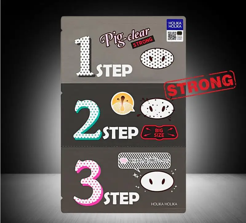 Набор для макияжа HOLIKA Pig Clear Black Head 3 Step Kit # сильное средство лечения акне на лице
