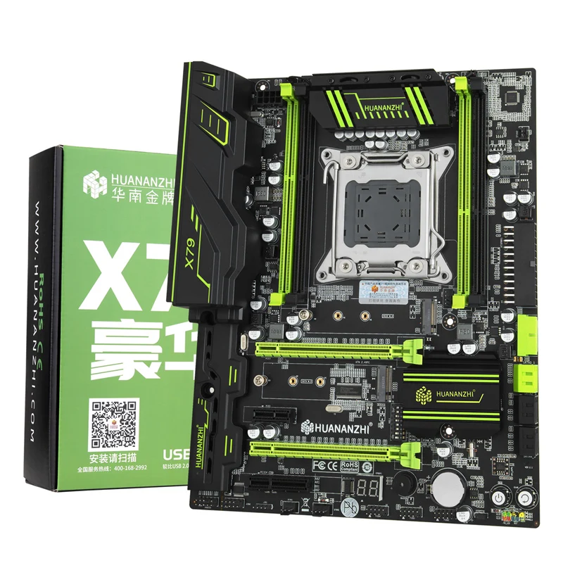 Супер материнская плата HUANANZHI X79 для самостоятельной сборки двойные M.2 SSD слоты ЦП