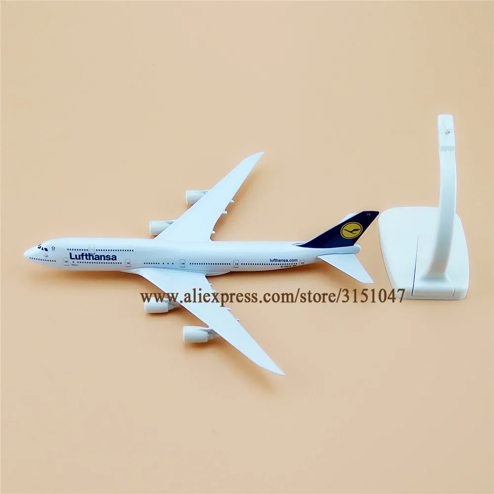 20 см модель самолета Air Lufthansa B747 Boeing 747 8 Airways Airlines металлический сплав литья под