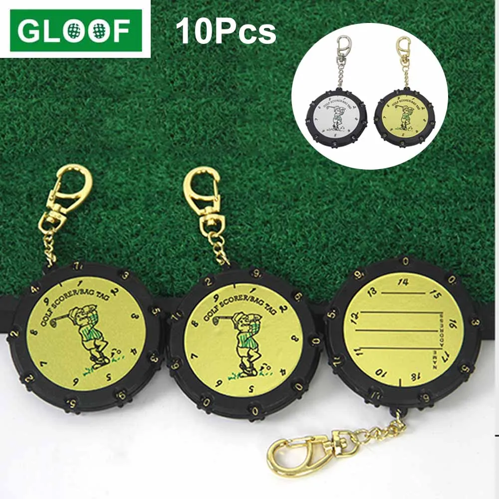 10 шт./лот пластиковый 18 отверстий клюшки для гольфа счетчик карт индикатор