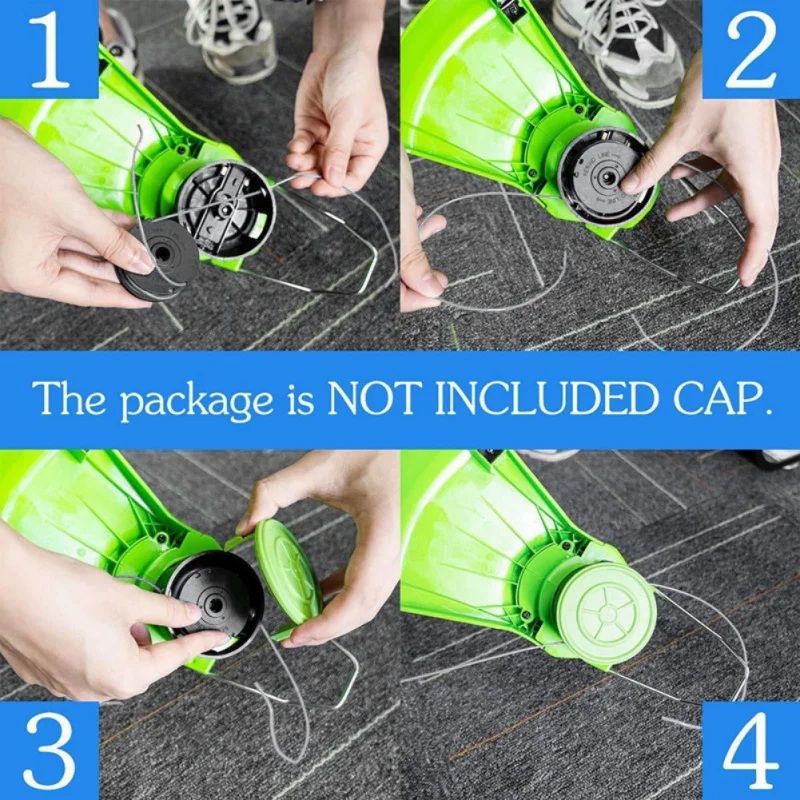 

3pcs Double Thread Cutter Replacement Spool String Trimmer Line Spool For Green Works 2101602 and 2101602A 0.65 Inch Length