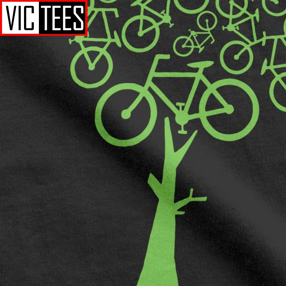 Забавные мужские футболки Biketree из чистого хлопка с коротким рукавом круглым