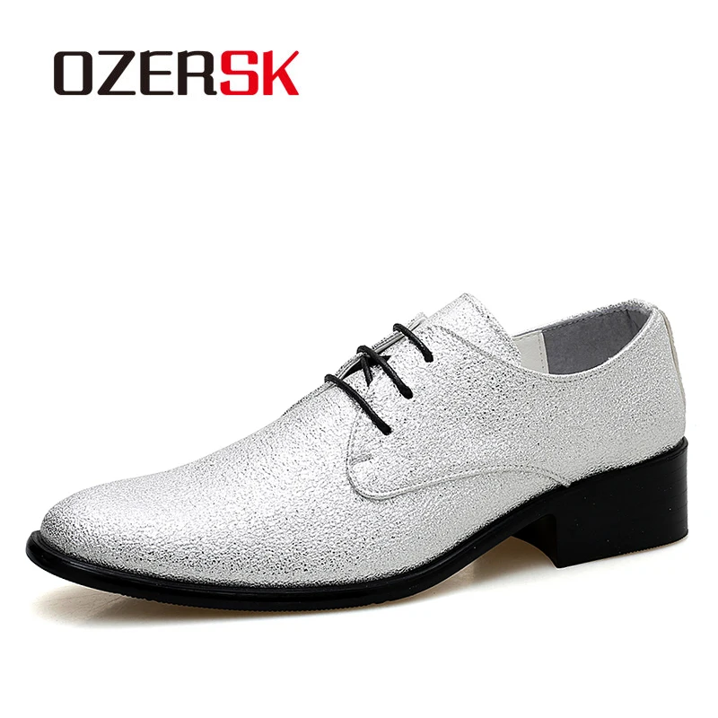 

OZERSK брендовые классические мужские классические туфли Формальные оксфорды Модные повседневные деловые костюмы офисные туфли Роскошные ит...