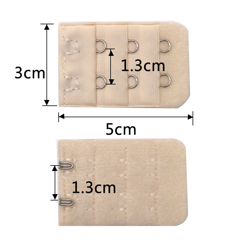 

5Pcs Women Bra Extender Strap Extension 3 Rows 2 Hooks Strap Extender Replacement Lengthened Bra Extenders Intimates Accessories