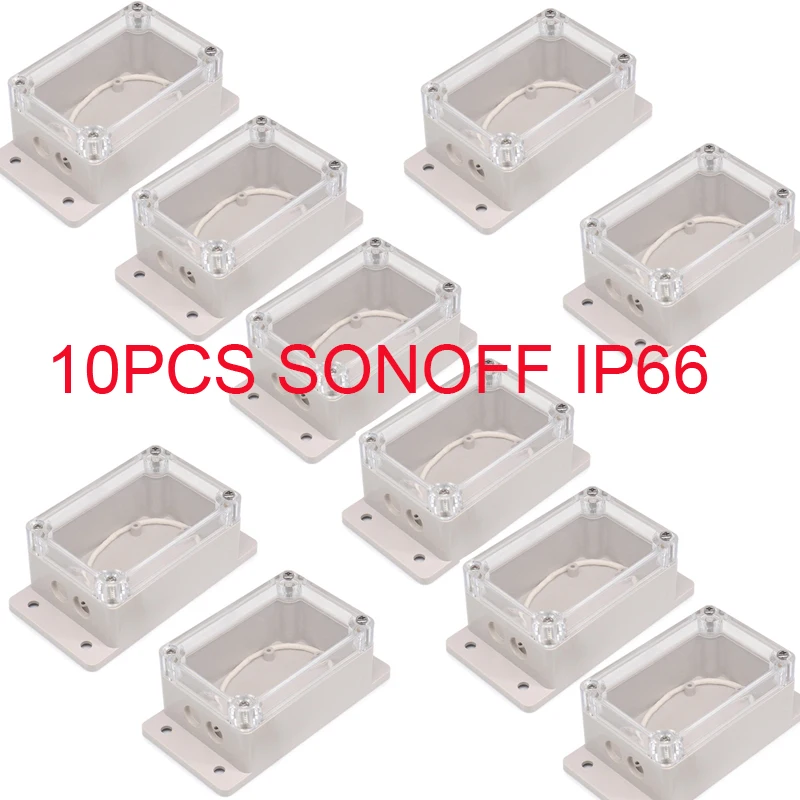 10 шт. водонепроницаемый чехол Sonoff IP66 для Basic/RF/Dual/Pow/TH16/G1 |