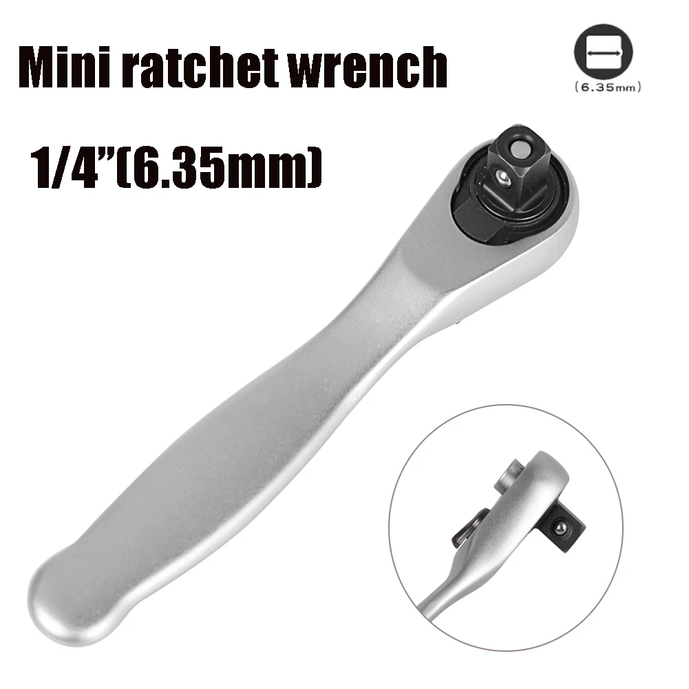 

1/4inch Mini Spanner Ratchet Wrench Single-ended Wrench Universal Spanner Repair Tools For Bicycle Repair Accessories Tools