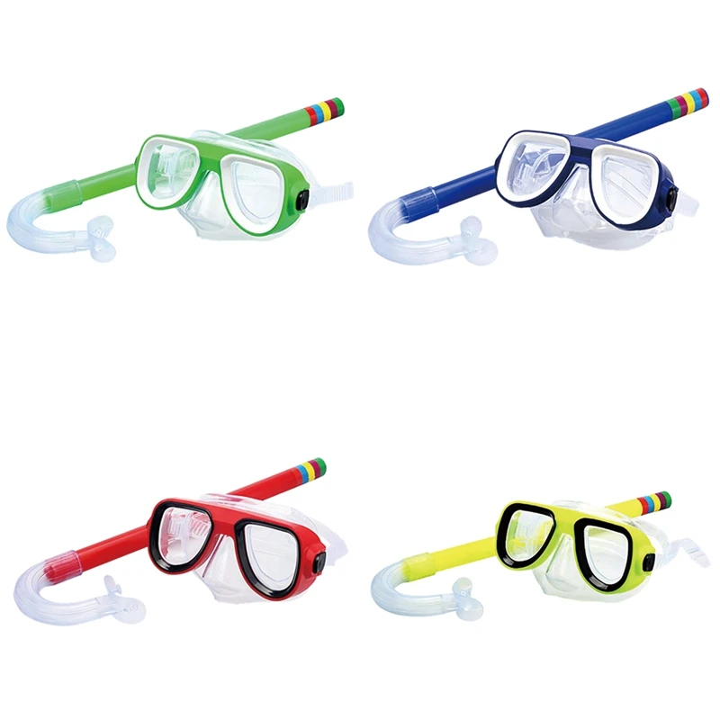 

Swimming Goggles Masks Swim Scuba Child PVC Swimming Diving Kids Goggles Mask & Snorkel Set Underwater Diving Accessories