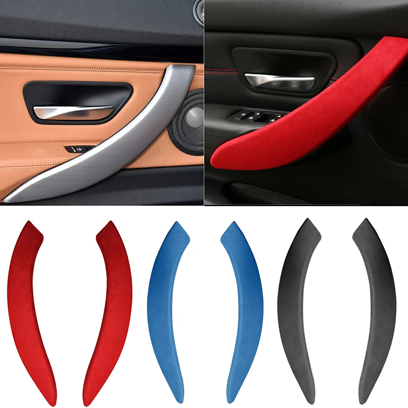

Alcantara Suede Door Inner Armrest Handle Decorative Cover Trim Strip For BMW F30 F31 F35 Interior Modified Accessories