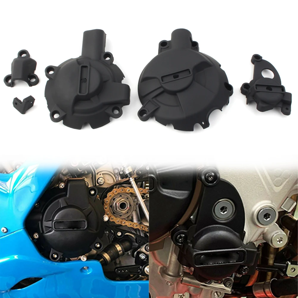 

for BMW S 1000 RR S1000RR 2019 2020 Motorcycle Engine Cover Protector Guard Slider Case Cover Set Black 4PCS