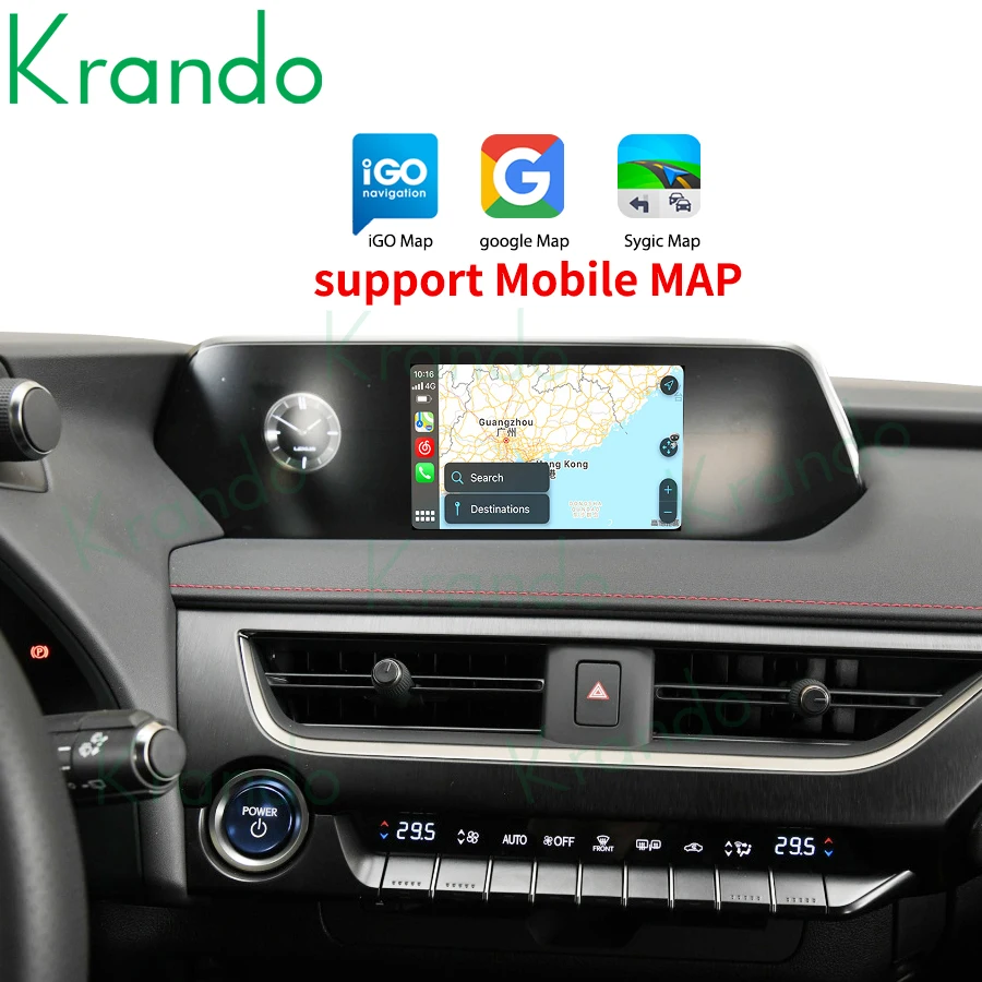 Автомобильный беспроводной Carplay Krando блок декодирования Android для Lexus UX 2018 2019