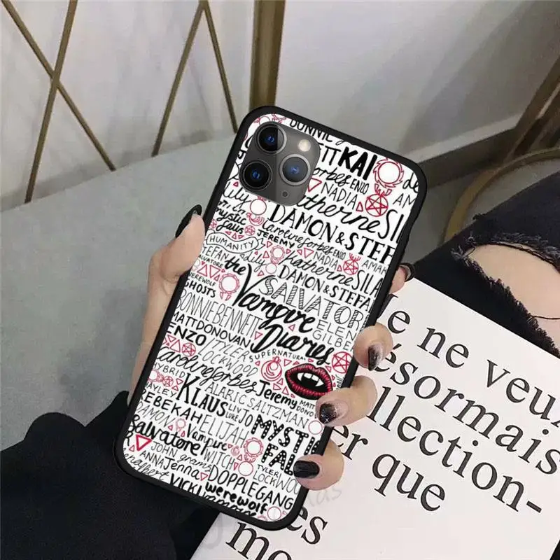 

the Vampire Diaries heart horror Phone Case For iphone 8 11 12 Redmi note 8 9 s huawei p 30 pro lite plus cover shell funda