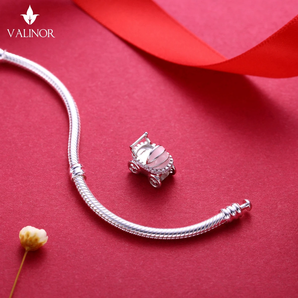 Видео! Розовая детская коляска серебряные бусины 925 пробы Подвески fit Браслеты