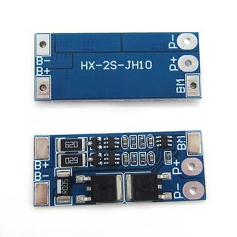 10pcs 2S 7.4V Lithium Battery Protection Board 8.4V Overcharge Overdischarge Protect Li-ion Lipo 8A 10A Current Balance Function