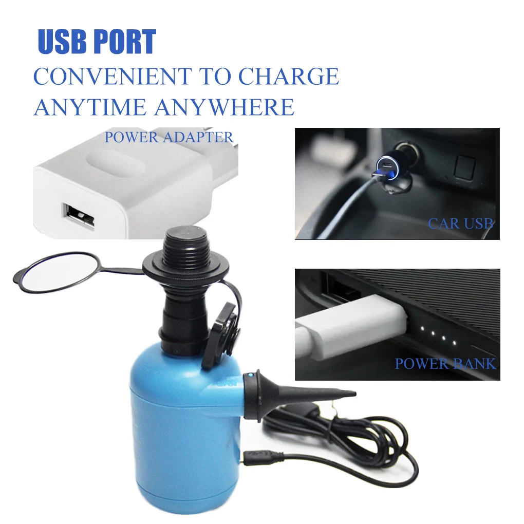Портативный электрический воздушный насос с USB матрас для лодки дивана