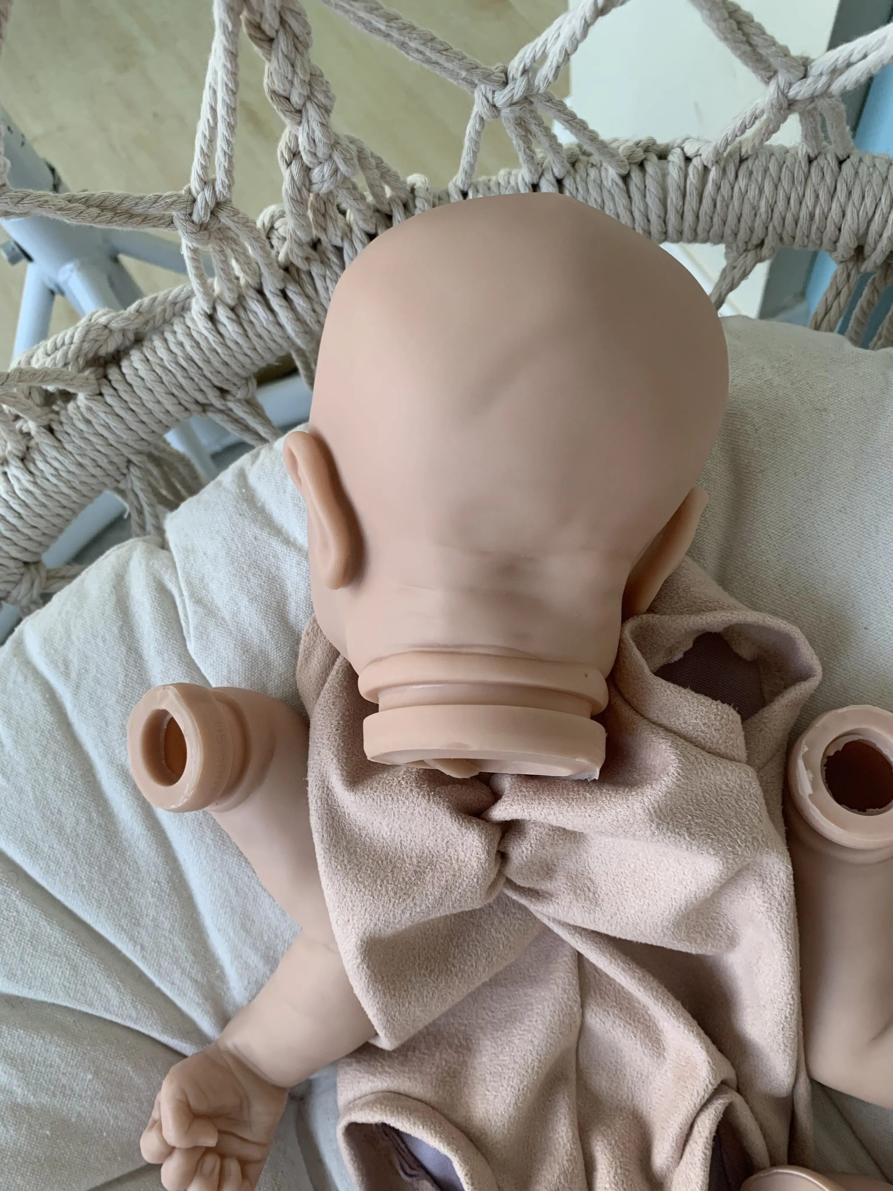 

NPK 21 Inches Bebe Reborn Kit Reborn Baby Kit Levi Vinyl Unpainted Unfinished Doll Parts DIY Blank Doll Kit