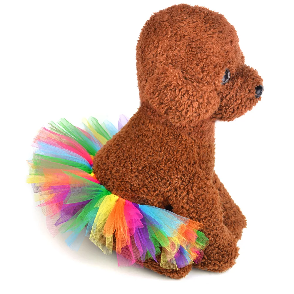 Новинка летнее платье принцессы собачье свадебное милая сетчатая юбка для собак